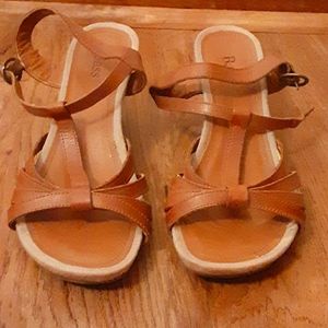 Women's leather heels
